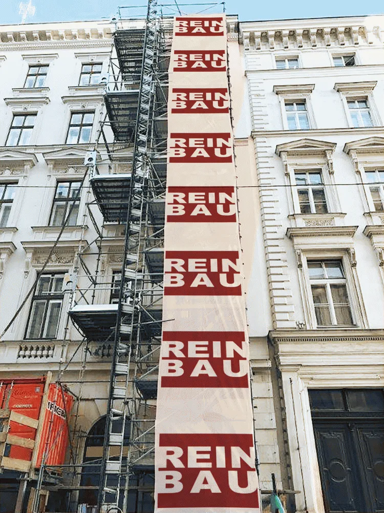 MeshFrei Service Baustellenwerbung Referenz 7